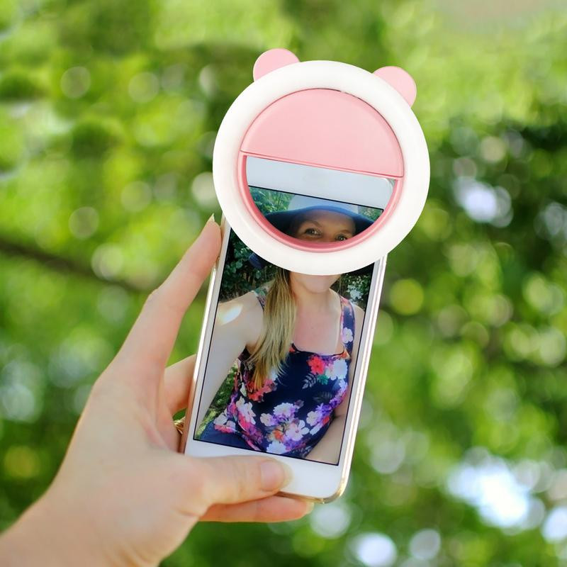 Mobiltelefon szelfi gyűrű fény | Újratölthető LED vaku Photo Light Beauty Light | Mobil fotózási kiegészítők