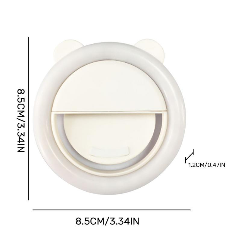 Mobiltelefon szelfi gyűrű fény | Újratölthető LED vaku Photo Light Beauty Light | Mobil fotózási kiegészítők