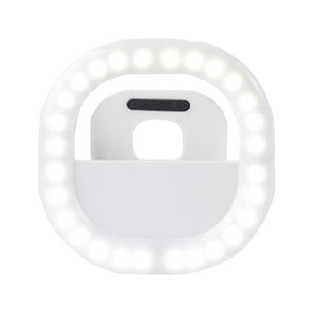 Светлинен пръстен с щипка за смартфон Камера LED Регулируем интензитет за селфи Поточно предаване на живо Грим Ring Light Акумулаторен