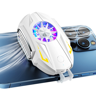 ABCD Mute Cooler Ventilator portabil cu 3 trepte Radiator reglabil Mini sistem de răcire cu radiator pentru telefoane iOS/Android