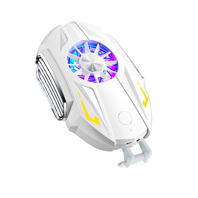 ABCD némító hűtőventilátor, hordozható 3 fokozatú, állítható hűtőborda mini radiátor hűtőrendszer iOS/Android telefonokhoz