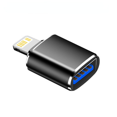 USB 3.0 OTG адаптер за IPhone 14 Plus 13 Mini 12 11 Pro Max XS XR X IPad Lightning мъжки към USB3.0 конвертор за IOS 13 по-горе