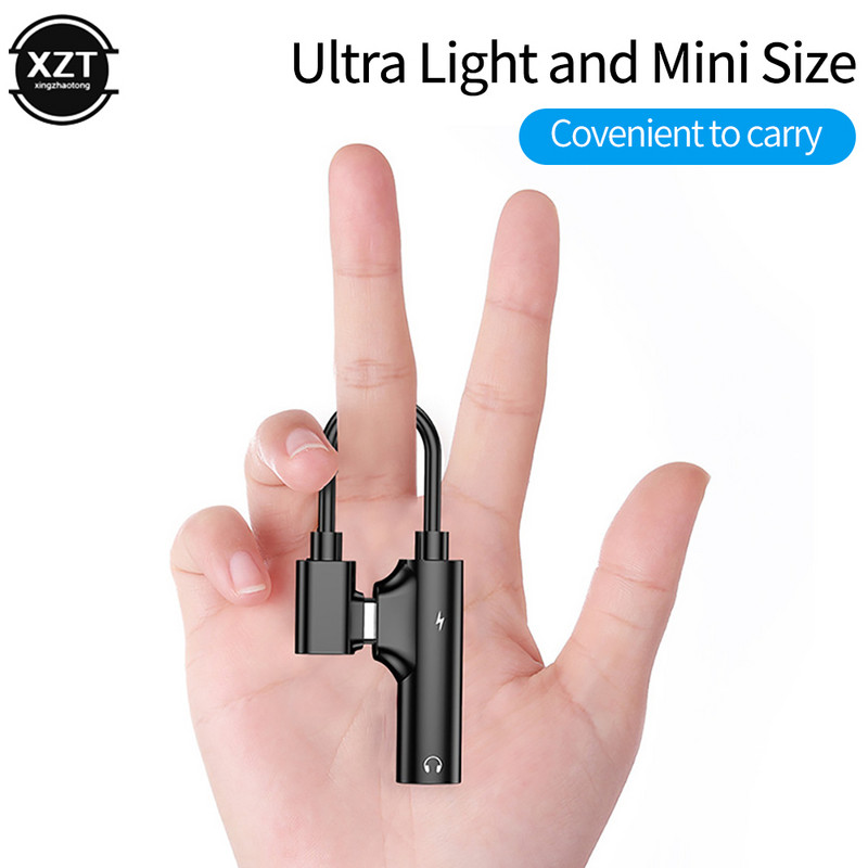 C típusú 3,5 mm-es Jack AUX adapterkábel OTG Huawei P30 Pro Xiaomi Oneplus 7 Pro fejhallgató telefonhoz Audio USB C mini konverter