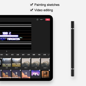 2 в 1 Универсален стилус писалка за Android смартфон IOS iPhone iPad Таблет Рисуващи химикалки Капацитивен молив Мобилен екран Сензорна писалка