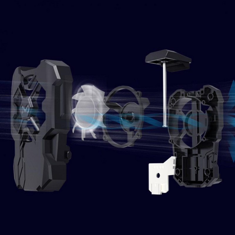 Telefon Vissza Clip Kis ventilátor Mobiltelefon Usb játékhűtő 4-6,7 hüvelykes telefonokhoz Mobiltelefon Radiátor Mobiltelefon Cool hűtőborda