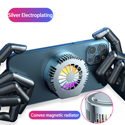 Mini ventilator de răcire universal pentru telefon mobil, radiator Turbo Hurricane, răcitor de jocuri pentru telefon mobil, radiator rece pentru iPhone/Samsung/Xiaomi