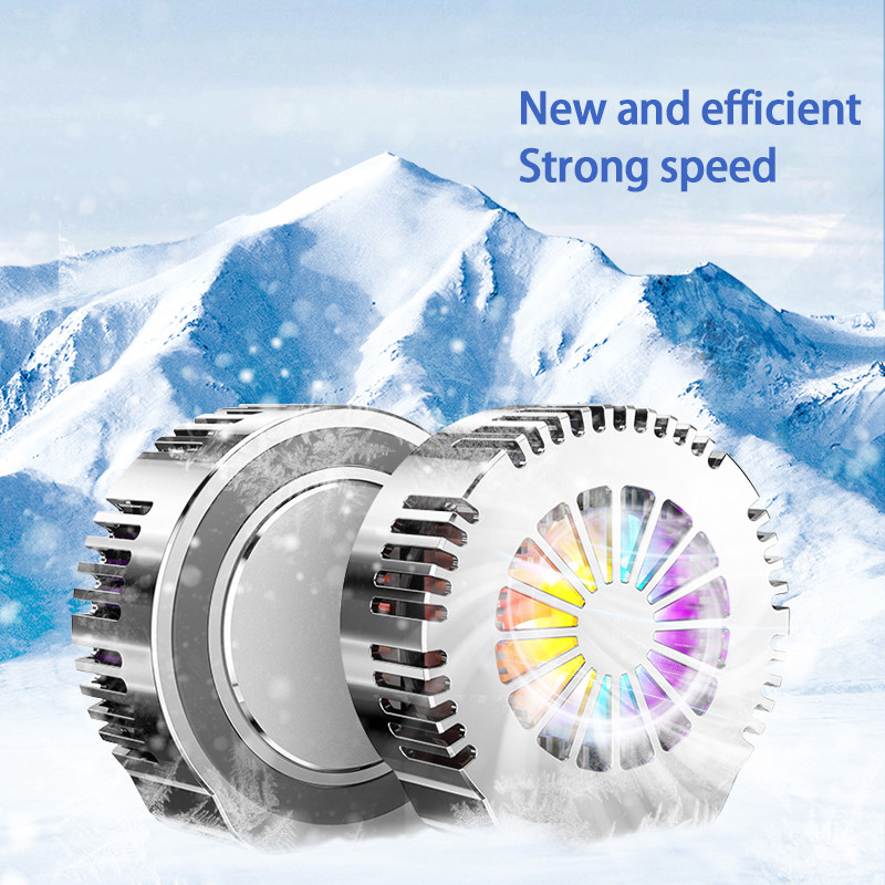 Univerzális mini mobiltelefon hűtőventillátor radiátor Turbo Hurricane Game Cooler Cell Phone Cool hűtőborda iPhone/Samsung/Xiaomi számára