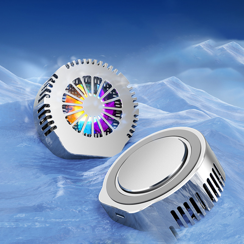 Univerzális mini mobiltelefon hűtőventillátor radiátor Turbo Hurricane Game Cooler Cell Phone Cool hűtőborda iPhone/Samsung/Xiaomi számára