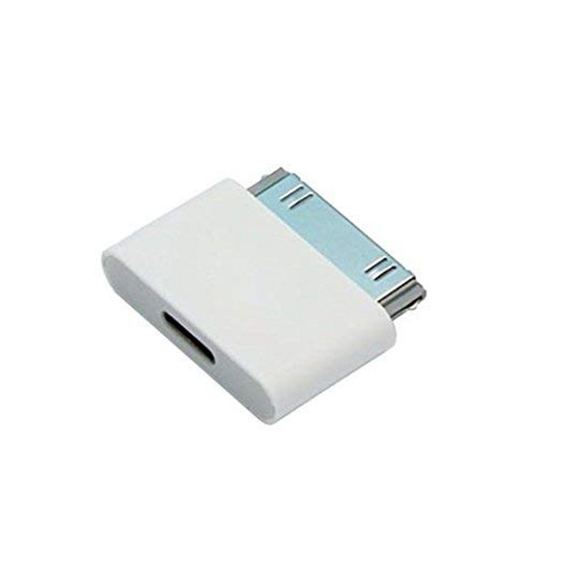 NYFundas 2db micro usb 30 tűs kábel konverter töltő adapter iphone 4 4s 3gs ipad 1 2 3 ipod iphone4 iphone4s adapterhez