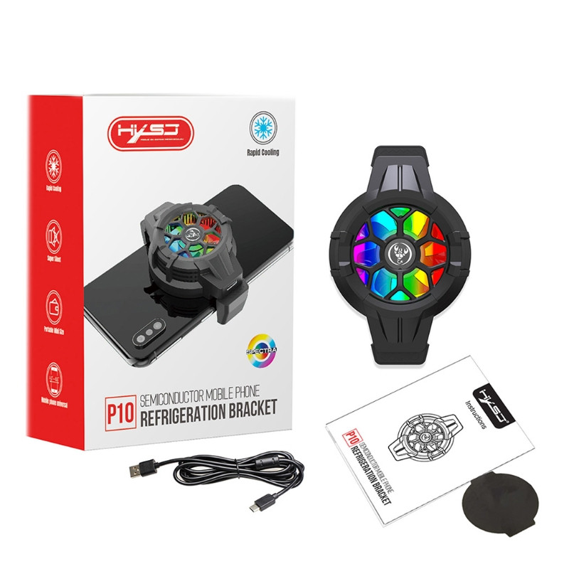 T5EE mobil hűtőventilátor P10 mobiltelefonhoz, játék hűtéshez
