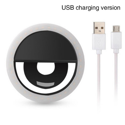 8,5 εκατοστά USB δαχτυλιδιού LED Φωτιστικό βίντεο vlogging Φώτα βίντεο LED Φωτιστικό δαχτυλίδι Selfie κάμερας Ζωντανή μετάδοση φωτογραφίας βίντεο