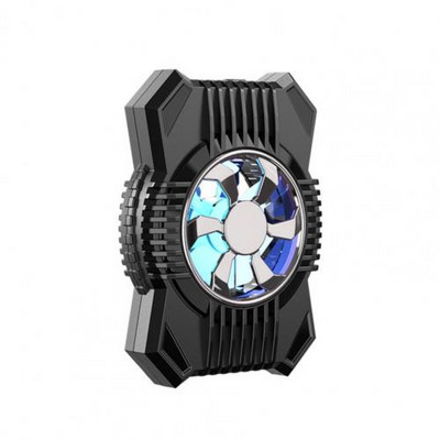 Ventilator de răcire pentru telefon P12 Iluminare orbitoare Baterie încorporată din silicon Radiator cu clemă din spate pentru gaming Răcitor de telefon mobil