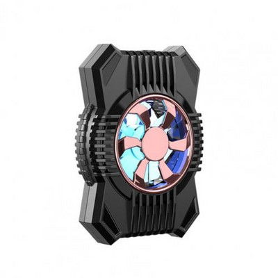 Ventilator de răcire pentru telefon P12 Iluminare orbitoare Baterie încorporată din silicon Radiator cu clemă din spate pentru gaming Răcitor de telefon mobil