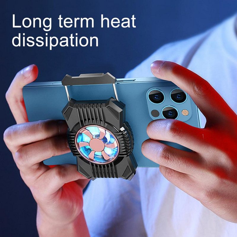 P12 telefon hűtőventillátor vakító világítás szilikon beépített akkumulátor hátlap csíptető radiátor játékhoz mobiltelefon hűtő