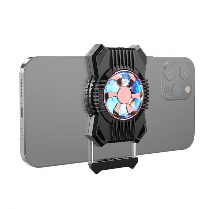 P12 telefon hűtőventillátor vakító világítás szilikon beépített akkumulátor hátlap csíptető radiátor játékhoz mobiltelefon hűtő