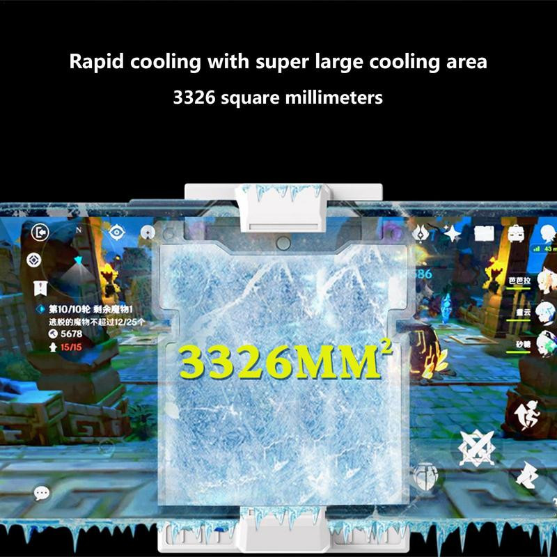 Telefonhűtő játékhoz 2 üzemmódú telefonhűtő a hőelvezetéshez Telefonhűtő tok mobiljátékokhoz Videónézés élőben