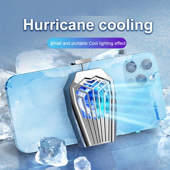 Универсален радиатор за мобилен телефон с USB система за охлаждане на игри Охлаждаща вентилаторна стойка Радиатор за Xiaomi Iphone Huawei Samsung