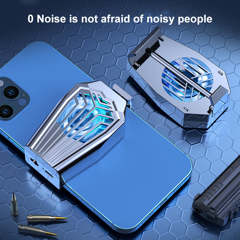 Univerzális mobiltelefon-radiátor USB játékhűtő rendszerrel hűtőventillátor-állvány radiátor Xiaomi Iphone Huawei Samsunghoz