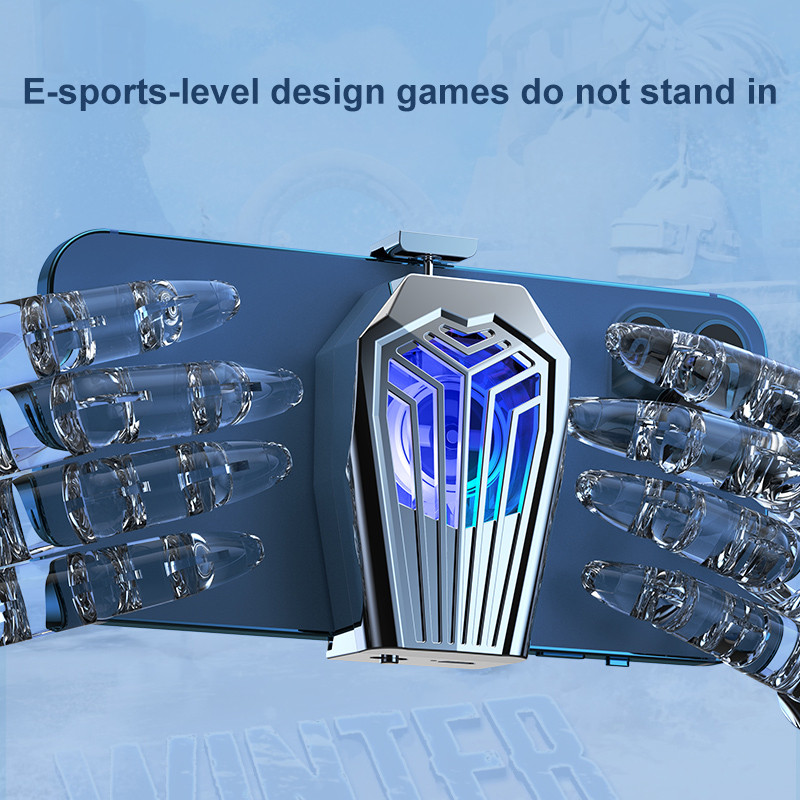 Univerzális mobiltelefon-radiátor USB játékhűtő rendszerrel hűtőventillátor-állvány radiátor Xiaomi Iphone Huawei Samsunghoz