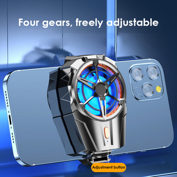 RYRA New Cooling Fans Κινητό Τηλέφωνο Επαναφορτιζόμενη Μπαταρία Αθόρυβο Ψύκτη Τριών Ταχύτητας Ρυθμιζόμενο Κινητό Τηλέφωνο Ανεμιστήρες gaming καλοριφέρ