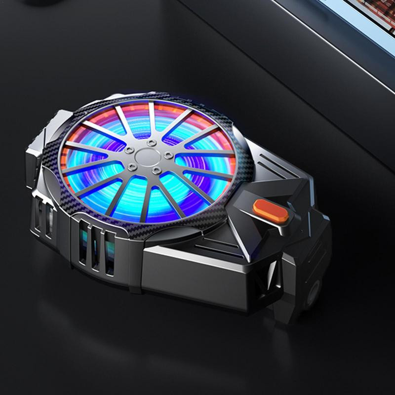 Okostelefon hűtőventillátor radiátor Alacsony zajszint visszahúzható csat Mobiltelefon hűtőventillátor 7 lapátos ventilátor 6000 ford./perc Hűtőventilátor játékhoz