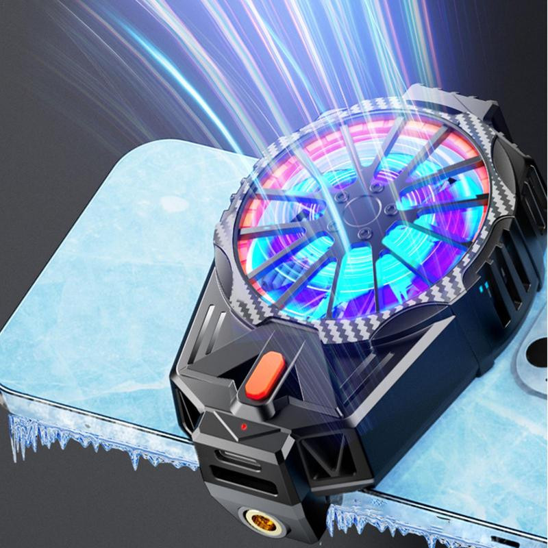 Okostelefon hűtőventillátor radiátor Alacsony zajszint visszahúzható csat Mobiltelefon hűtőventillátor 7 lapátos ventilátor 6000 ford./perc Hűtőventilátor játékhoz