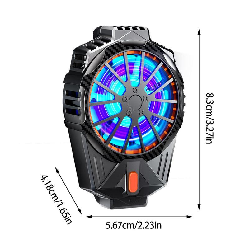 Okostelefon hűtőventillátor radiátor Alacsony zajszint visszahúzható csat Mobiltelefon hűtőventillátor 7 lapátos ventilátor 6000 ford./perc Hűtőventilátor játékhoz