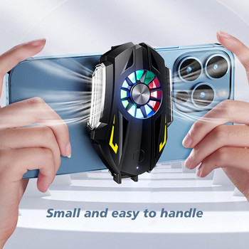 Φορητός ανεμιστήρας ψύξης Εύκολη εγκατάσταση Επαναφορτιζόμενο τηλέφωνο καλοριφέρ Fast Charge Cooling Clip Game Phone Back Radiator
