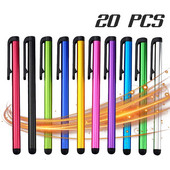 20 buc/lot stilou universal pentru telefon mobil Android, ecran capacitiv, stilou tactil, scris, desen pentru tableta iPad, creion cu clic