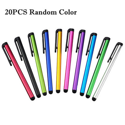20 buc/lot stilou universal pentru telefon mobil Android, ecran capacitiv, stilou tactil, scris, desen pentru tableta iPad, creion cu clic