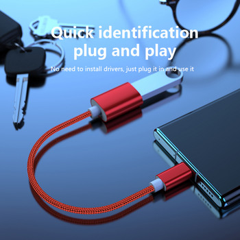 Elough USB Type C OTG адаптерен кабел USB C мъжки към USB 2.0 женски OTG конвертор Пренос на данни за Macbook Samsung Huawei Xiaomi