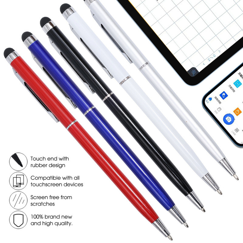 2 az 1-ben kapacitív rezisztív toll érintőképernyős érintőceruza táblagéphez iPad mobiltelefonhoz Samsung PC Stylus kapacitív toll