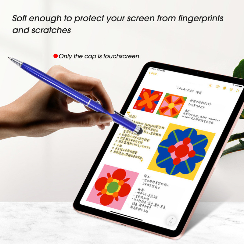 2 az 1-ben kapacitív rezisztív toll érintőképernyős érintőceruza táblagéphez iPad mobiltelefonhoz Samsung PC Stylus kapacitív toll