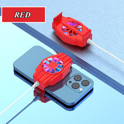 F01 Mini ventilator de răcire pentru telefon mobil Turbo Hurricane Cooler pentru jocuri pentru telefon mobil Radiator de căldură rece pentru iPhone/Samsung/Xiaomi Radiator de jocuri