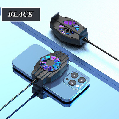 F01 Mini ventilator de răcire pentru telefon mobil Turbo Hurricane Cooler pentru jocuri pentru telefon mobil Radiator de căldură rece pentru iPhone/Samsung/Xiaomi Radiator de jocuri