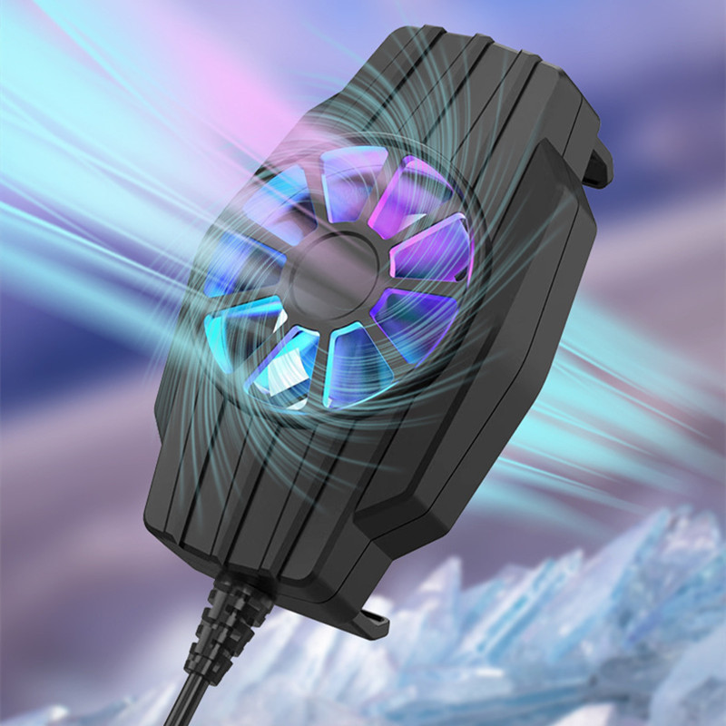 F01 Mini Mobiltelefon hűtőventilátor Turbo Hurricane Game Cooler Mobiltelefon Cool hűtőborda IPhone/Samsung/Xiaomi Gaming Radiátorhoz