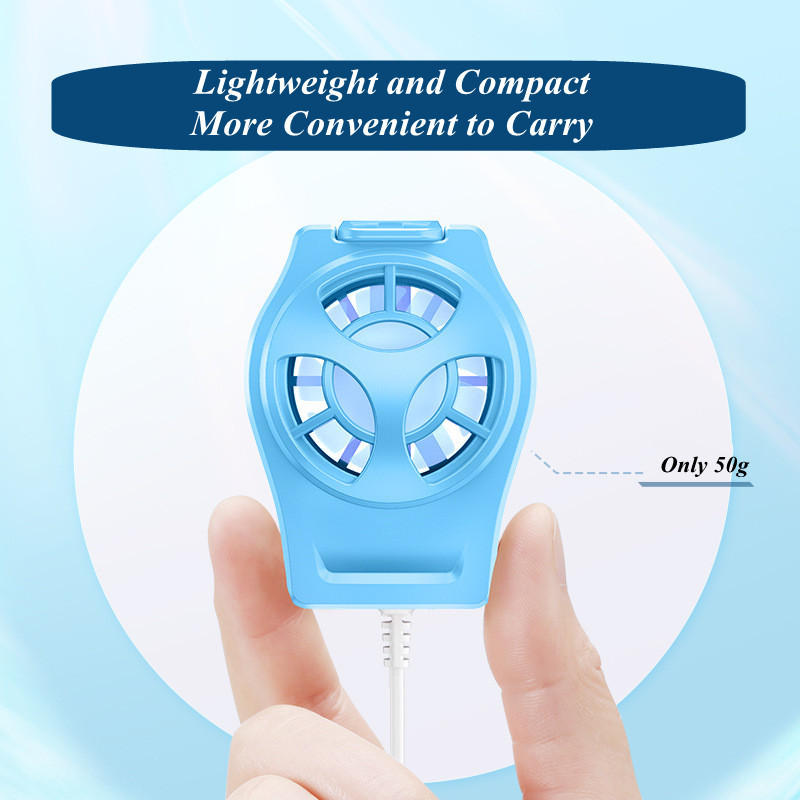 DS02 hordozható mini radiátor mobiltelefon turbina hurrikán radiátor PUBG játékhűtőhöz iPhone-hoz Samsung Huawei Cool hűtőborda