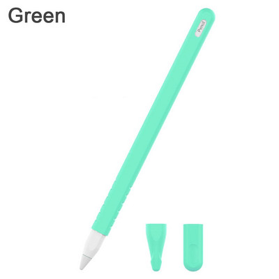 Suport cu vârf moale, rezistent la praf, culoarea bomboanelor, manșon de protecție pentru piele, husă cu vârf, husă din silicon pentru Apple Pencil 2 iPad Pro
