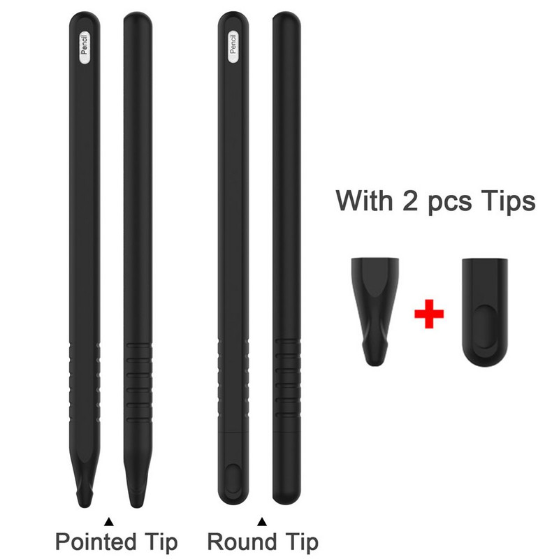 Puha hegy tartó porálló cukorka szín védő bőrt védő ujjvédő hegyes védő szilikon tok Apple Pencil 2 iPad Pro készülékhez