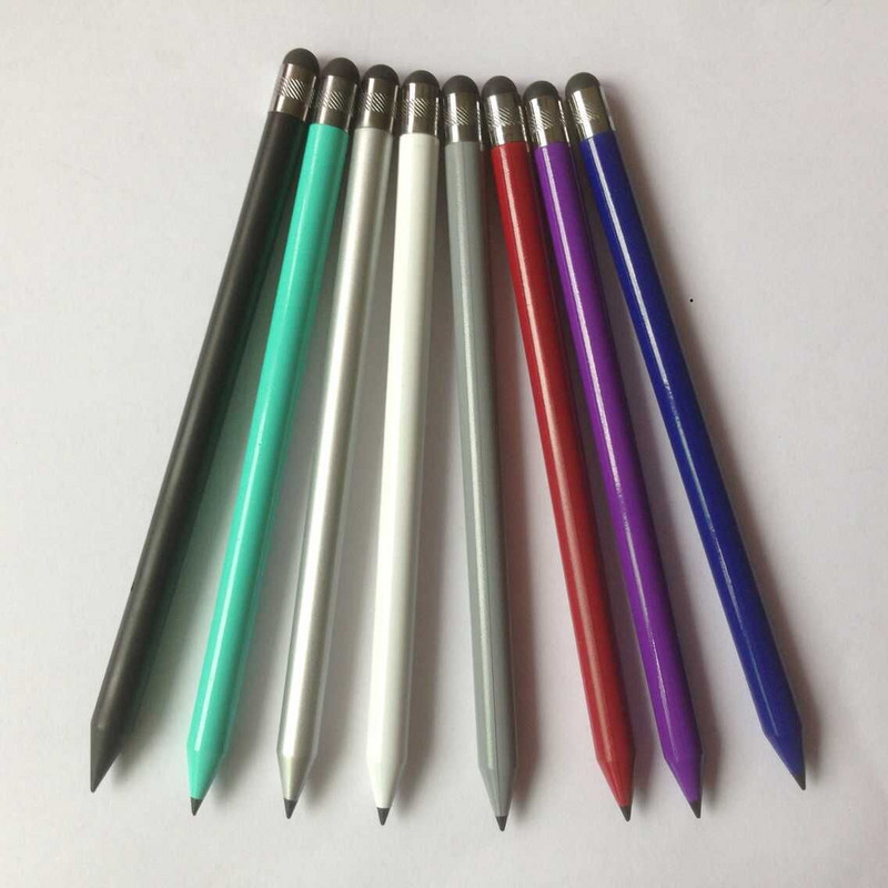 2 az 1-ben kapacitív toll Okostelefon Tablet Érintőképernyős Toll Stylus Iphone Androidhoz Samsung Resistive Screen PC Electronics