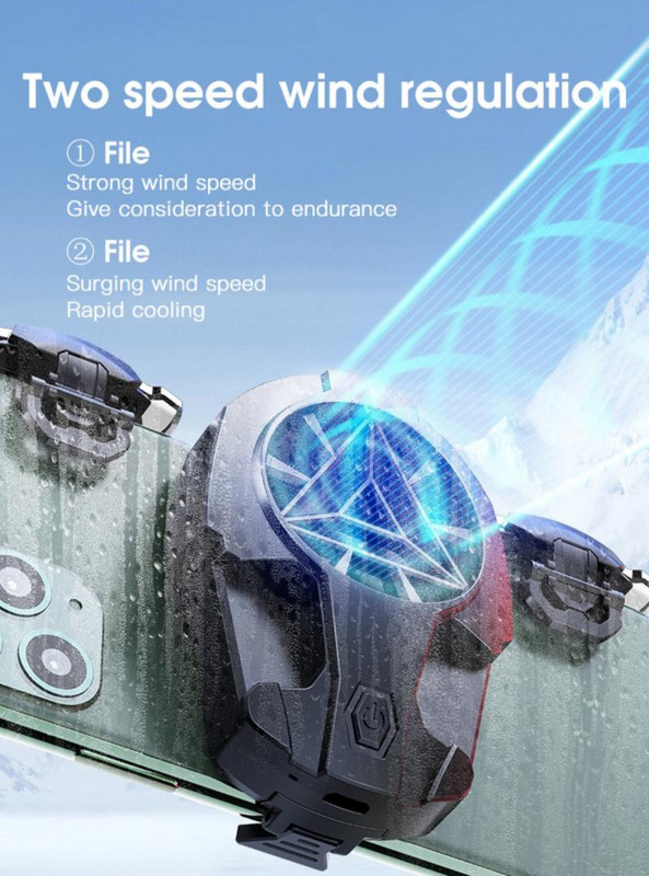 Mobiltelefon-hűtő telefon játékvezérlő Gamepad joystick trigger PUBG Android IOS-hez Huawei Iphone Xiaomi tartozékokhoz