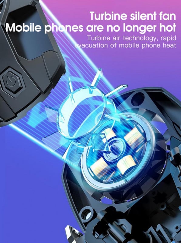 Mobiltelefon-hűtő telefon játékvezérlő Gamepad joystick trigger PUBG Android IOS-hez Huawei Iphone Xiaomi tartozékokhoz