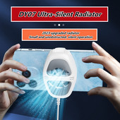 DY07 Mini ventilator de răcire pentru telefon mobil Turbo Hurricane Cooler pentru jocuri pentru telefon mobil Radiator răcit de căldură pentru iPhone Android Radiator răcit cu aer