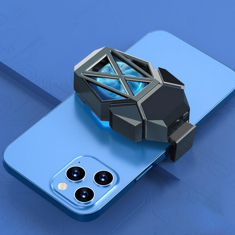 Telefon Vissza Radiátor Újratölthető Kétfokozatú állítás 400mAh Gyors hűtés Telefon Radiátor Ventilátor Radiátor Ventilátor Hőelvezetés