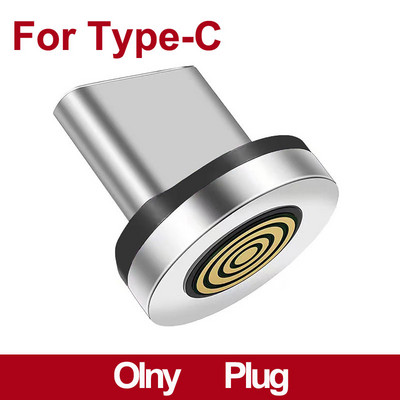 Adaptor magnetic Transfer de date Micro USB tip C Sincronizare de încărcare Rotire de 540 de grade Conector cot pentru iPhone Huawei Xiaomi Samsung
