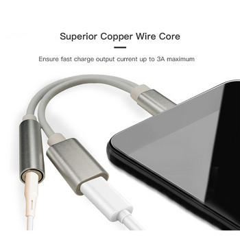 ΖΕΣΤΟ! Καλώδιο ήχου προσαρμογέα ακουστικών τύπου C 3,5 Jack USB C σε 3,5 mm AUX για Huawei V30 Mate 20 P30 Pro Xiaomi Mi 10 9