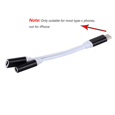 FIERBINTE! Adaptor pentru căști tip C 3.5 Jack USB C la 3.5mm AUX Cablu audio pentru căști pentru Huawei V30 Mate 20 P30 Pro Xiaomi Mi 10 9