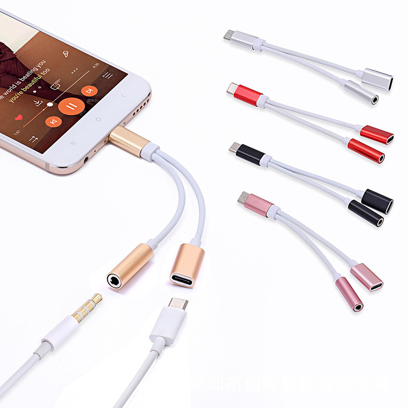 FORRÓ! C típusú 3,5 Jack fülhallgató USB C 3,5 mm-es AUX fejhallgató adapter audio kábel Huawei V30 Mate 20 P30 Pro Xiaomi Mi 10 9 készülékhez
