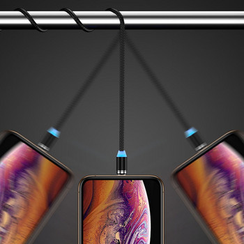 Στρογγυλό μαγνητικό καλώδιο προσαρμογέα για Samsung Galaxy S22 S21 S20 S10 S9 S8 Plus Ultra Note 10 20 Υποδοχή φορτιστή Micro USB Type C