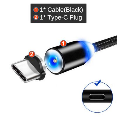 Cablu adaptor magnetic rotund pentru Samsung Galaxy S22 S21 S20 S10 S9 S8 Plus Ultra Note 10 20 Micro USB tip C conector pentru încărcător